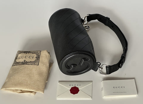 Gucci Leather GG Black Mini Blondie Shoulder Bag Made in Italy NWOT