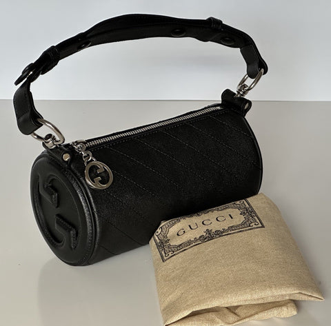 Gucci Leather GG Black Mini Blondie Shoulder Bag Made in Italy NWOT
