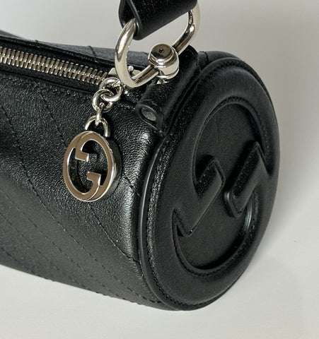 Gucci Leather GG Black Mini Blondie Shoulder Bag Made in Italy NWOT
