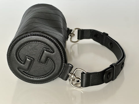 Gucci Leather GG Black Mini Blondie Shoulder Bag Made in Italy NWOT