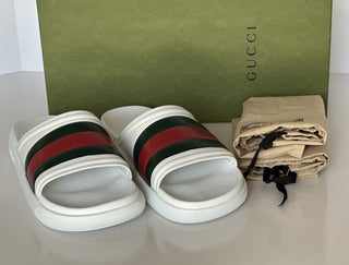 Gucci Men’s Rubber White/Green/Red Sandals 11.5 US (11 Gucci) 780286