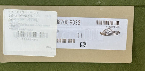 Gucci Men’s Rubber White/Green/Red Sandals 11.5 US (11 Gucci) 780286