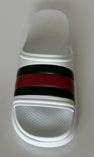 Gucci Men’s Rubber White/Green/Red Sandals 11.5 US (11 Gucci) 780286