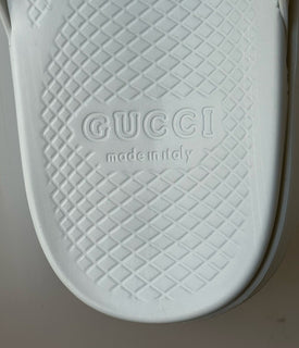 Gucci Men’s Rubber White/Green/Red Sandals 11.5 US (11 Gucci) 780286