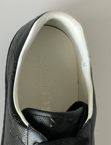 Gucci Men’s GG Embossed Leather Black Sneakers 14.5 US (14 Gucci) 625787 IT NIB