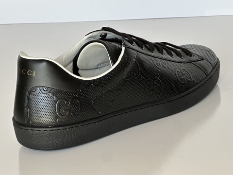 Gucci Men’s GG Embossed Leather Black Sneakers 15.5 US (15 Gucci) 625787 IT NIB