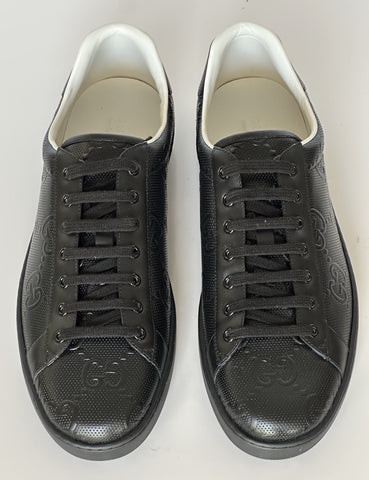 Gucci Men’s GG Embossed Leather Black Sneakers 15.5 US (15 Gucci) 625787 IT NIB
