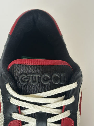 Gucci Dali Soft White/Black/Red Leather Sneakers 11 US (Gucci 10.5) 762611 NIB