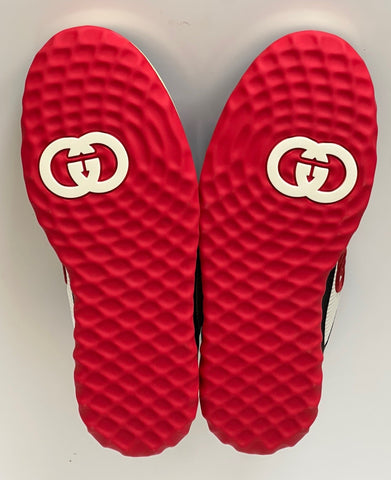 Gucci Dali Soft White/Black/Red Leather Sneakers 11 US (Gucci 10.5) 762611 NIB