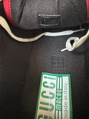 Gucci Dali Soft White/Black/Red Leather Sneakers 11 US (Gucci 10.5) 762611 NIB