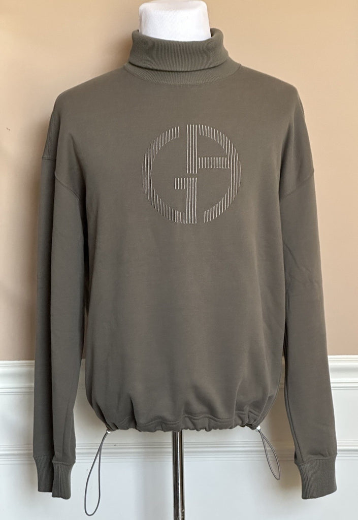 Giorgio Armani Men's Gray Turtleneck Sweatshirt 42 US (52 Euro) 3RSM52 NWT $1195