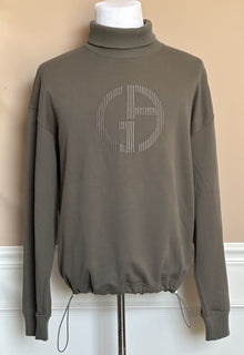 Giorgio Armani Men's Gray Turtleneck Sweatshirt 42 US (52 Euro) 3RSM52 NWT $1195