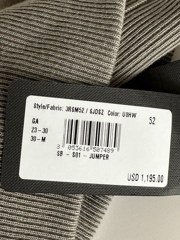 Giorgio Armani Men's Gray Turtleneck Sweatshirt 42 US (52 Euro) 3RSM52 NWT $1195