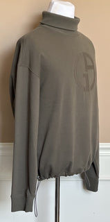 Giorgio Armani Men's Gray Turtleneck Sweatshirt 42 US (52 Euro) 3RSM52 NWT $1195