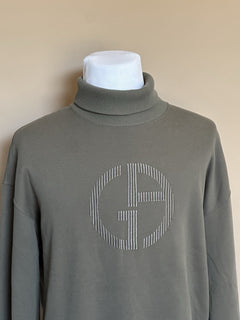 Giorgio Armani Men's Gray Turtleneck Sweatshirt 42 US (52 Euro) 3RSM52 NWT $1195