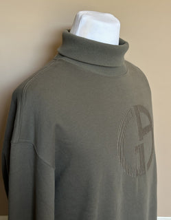 Giorgio Armani Men's Gray Turtleneck Sweatshirt 42 US (52 Euro) 3RSM52 NWT $1195