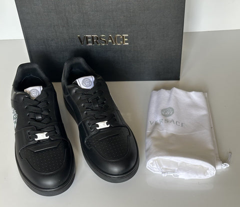 Versace Medusa Men’s Black Leather Sneakers 13 US (46 Euro) 1013377 NIB $700