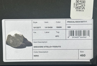Versace Medusa Men’s Black Leather Sneakers 13 US (46 Euro) 1013377 NIB $700
