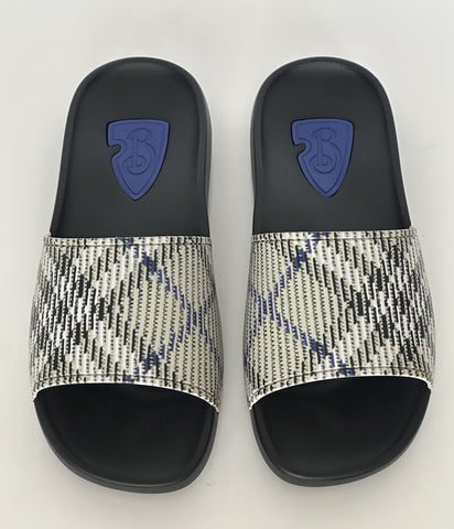 Burberry Dive Lichen IP Check Slide Sandals 10 US (43 Euro) 8102419 IT NIB $390