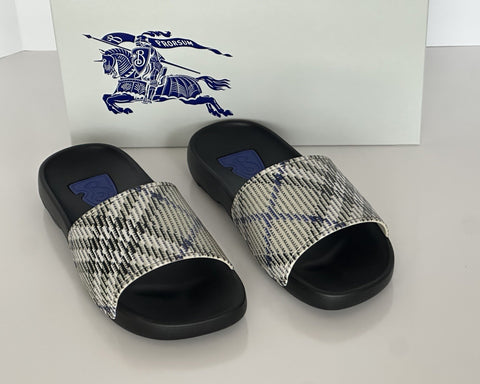 Burberry Dive Lichen IP Check Slide Sandals 10 US (43 Euro) 8102419 IT NIB $390