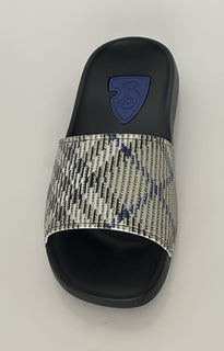 Burberry Dive Lichen IP Check Slide Sandals 11 US (44 Euro) 8102419 IT NIB $390