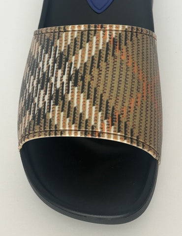 Burberry Dive Sand IP Check Slide Sandals 10 US (43 Euro) 8102133 IT NIB $390