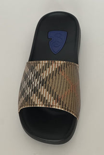 Burberry Dive Sand IP Check Slide Sandals 10 US (43 Euro) 8102133 IT NIB $390
