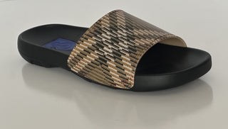 Burberry Dive Sand IP Check Slide Sandals 12 US (45 Euro) 8102133 IT NIB $390
