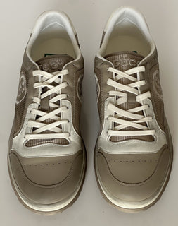Gucci Dali Soft Gray/White Leather Sneakers 12.5 US (Gucci 12) Italy 778301 NIB