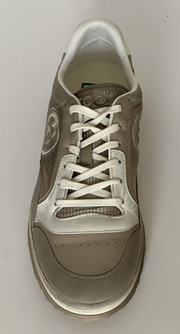 Gucci Dali Soft Gray/White Leather Sneakers 12.5 US (Gucci 12) Italy 778301 NIB