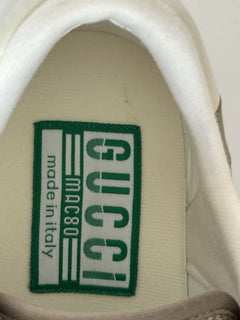 Gucci Dali Soft Gray/White Leather Sneakers 12.5 US (Gucci 12) Italy 778301 NIB