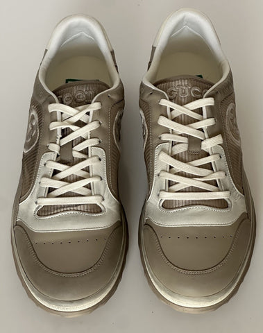 Gucci Dali Soft Gray/White Leather Sneakers 13.5 US (Gucci 13) Italy 778301 NIB