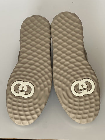 Gucci Dali Soft Gray/White Leather Sneakers 13.5 US (Gucci 13) Italy 778301 NIB