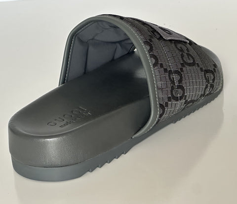 Gucci Men’s Ripstop GG Gray/Black Sandals 6.5 US (Gucci 6) 771466 NIB
