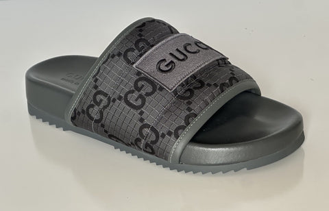 Gucci Men’s Ripstop GG Gray/Black Sandals 6.5 US (Gucci 6) 771466 NIB