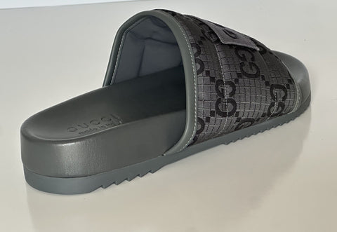 Gucci Men’s Ripstop GG Gray/Black Sandals 6.5 US (Gucci 6) 771466 NIB