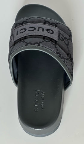 Gucci Men’s Ripstop GG Gray/Black Sandals 6.5 US (Gucci 6) 771466 NIB