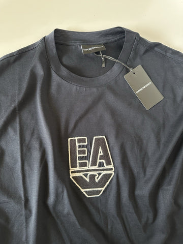 Emporio Armani Blue Short Sleeve Embroidered T-Shirt XL 7V1TH1 NWT $145