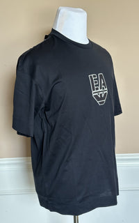 Emporio Armani Blue Short Sleeve Embroidered T-Shirt 2XL 7V1TH1 NWT $145