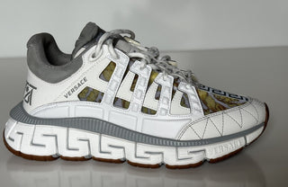 Versace Women’s Trigreca Barocco Sneakers White 11.5 (41.5) IT 1004182 NIB $990