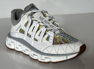 Versace Women’s Trigreca Barocco Sneakers White 11.5 (41.5) IT 1004182 NIB $990