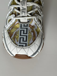 Versace Women’s Trigreca Barocco Sneakers White 11.5 (41.5) IT 1004182 NIB $990