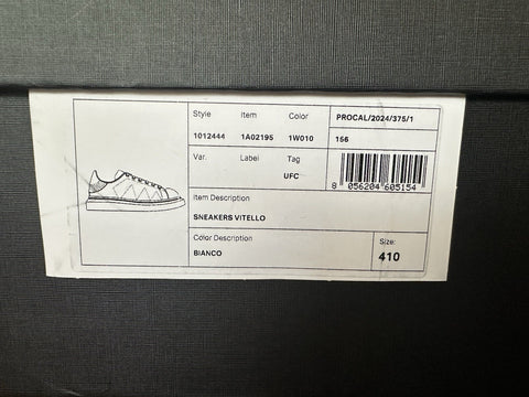 Versace Medusa Head Men’s White Leather Sneakers 8 US (41) 1012444 $825