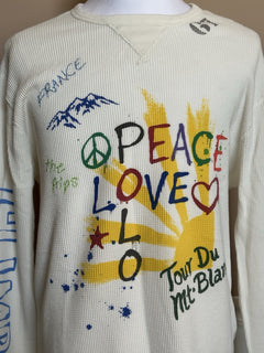 Polo Ralph Lauren Men’s Peace/Love Embroidered White Sweater Large NWT $198