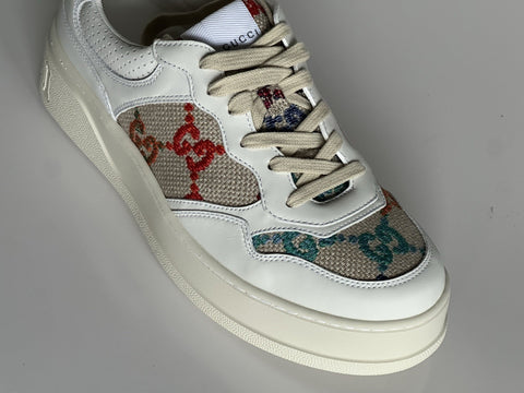 Gucci Women’s GG Dali Soft Sneakers White/Multicolor 10 US/40 Euro 670408 NIB
