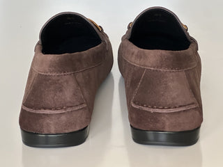 VERSACE Gold Medusa Men's Brown Suede Driver Shoes 9 US (42 Euro) 1009707 NIB