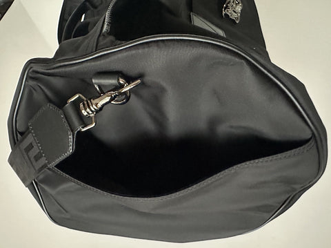 Versace Medusa Head & Greca Key Nylon Large Black Duffle Bag Italy 1015571 NWT