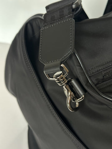 Versace Medusa Head & Greca Key Nylon Large Black Duffle Bag Italy 1015571 NWT