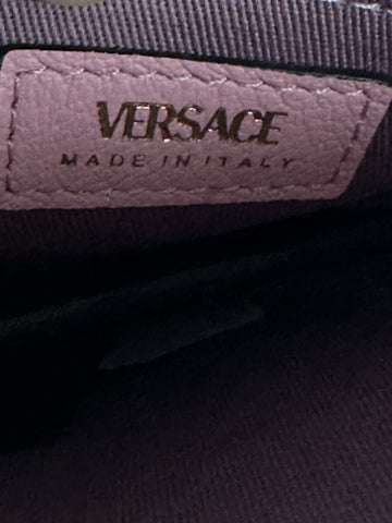 Versace Medusa Head Calf Leather Round Pink Crossbody Bag 1021602 IT NWT $1500