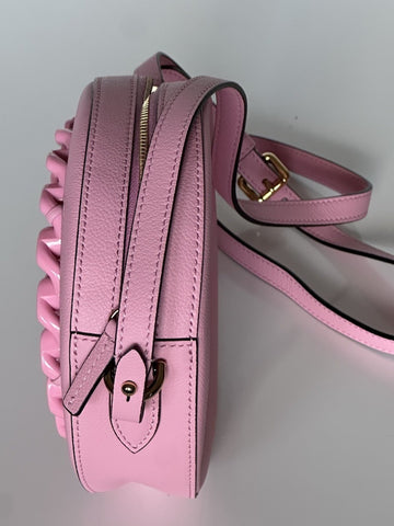 Versace Medusa Head Calf Leather Round Pink Crossbody Bag 1021602 IT NWT $1500